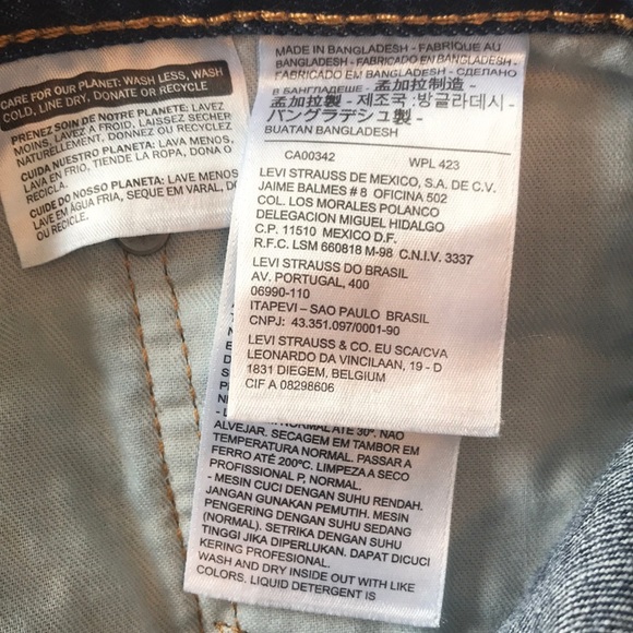 505 Levi’s Dark Denim Blue Jeans -Like New - Picture 8 of 9